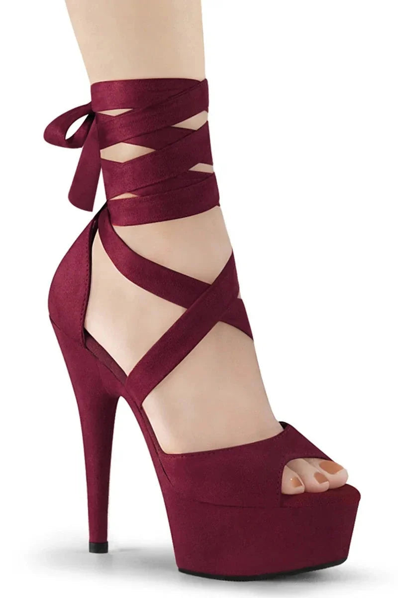 Make A Point Lace-Up Stiletto Heels