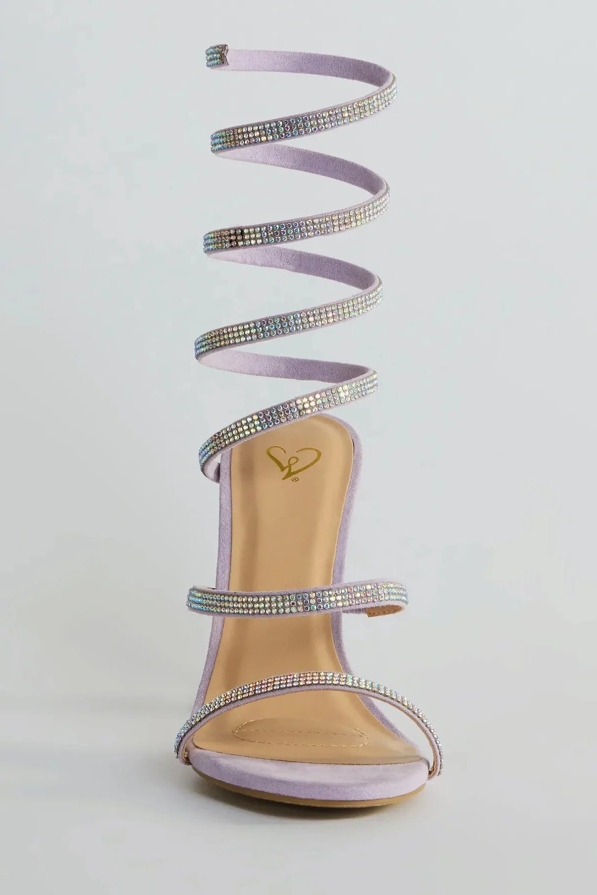 Spiral Rhinestone Stiletto Heels